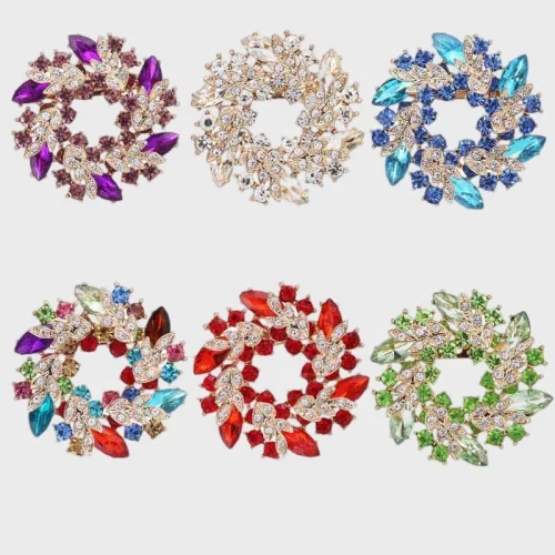 Rhinestone Brooches