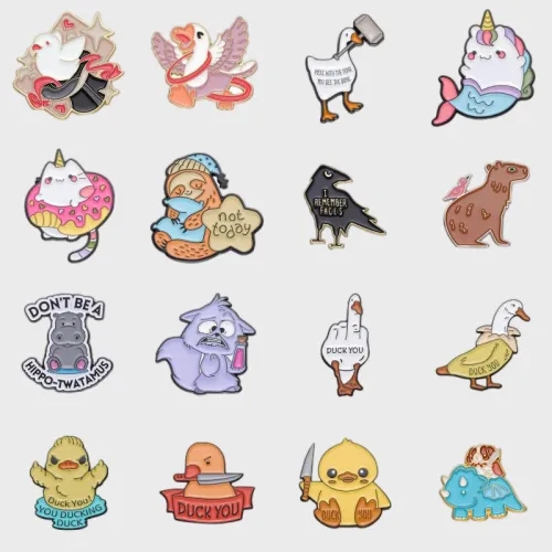 Cartoon Brooches
